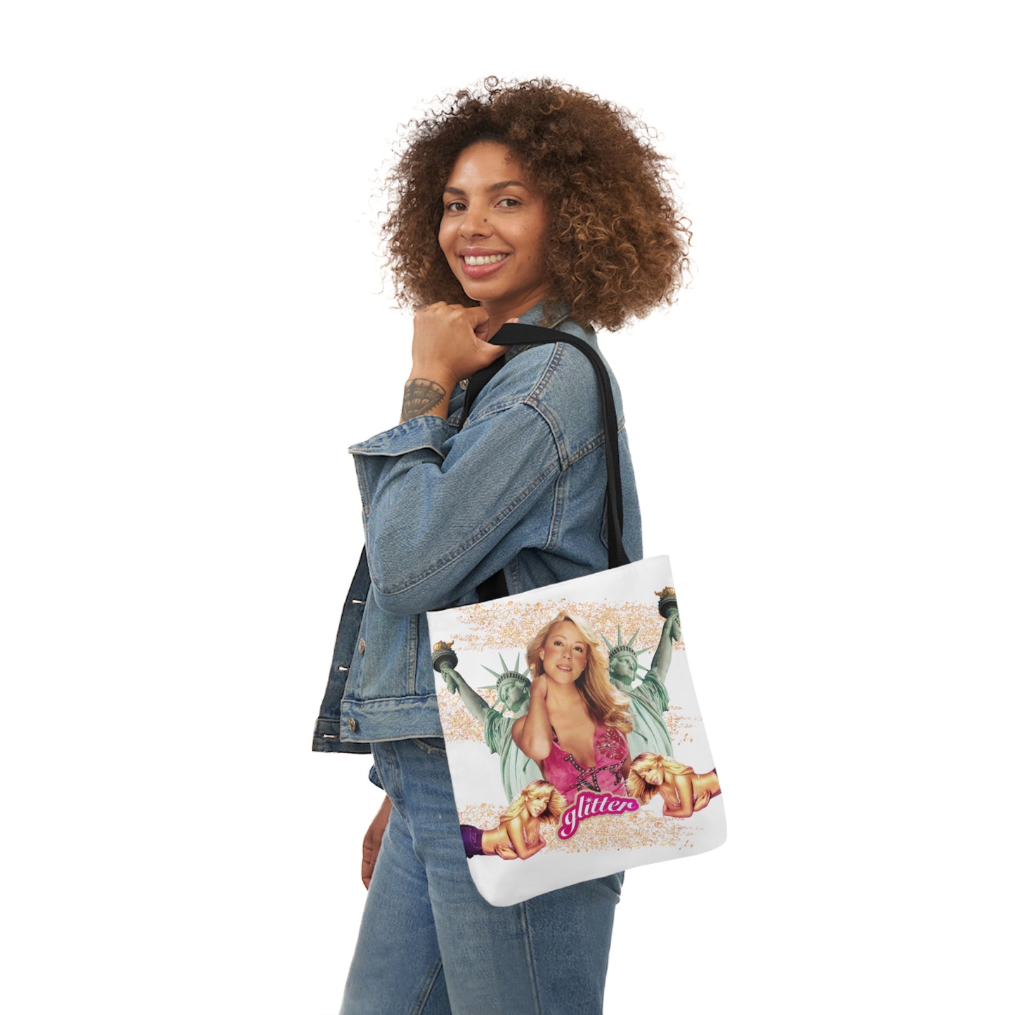 I LOVE NY Polyester Canvas Tote Bag