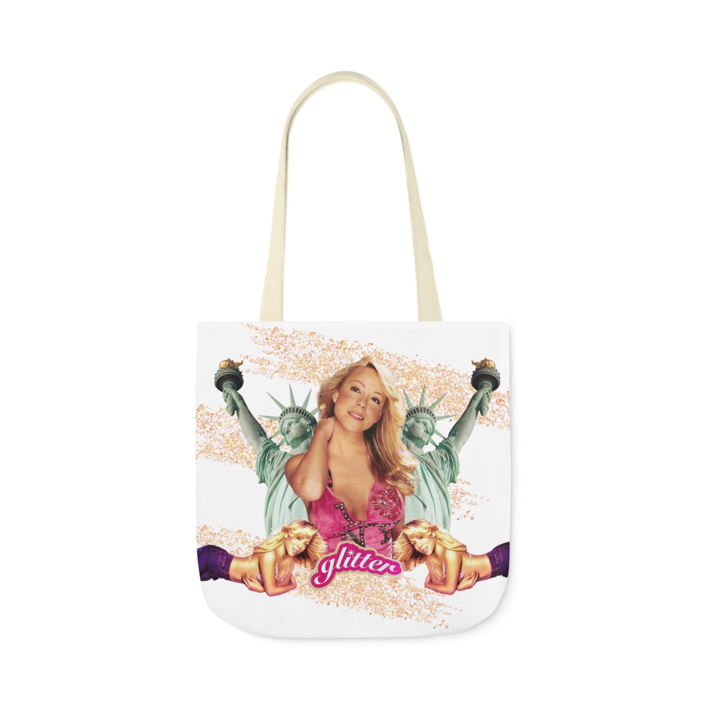 I LOVE NY Polyester Canvas Tote Bag