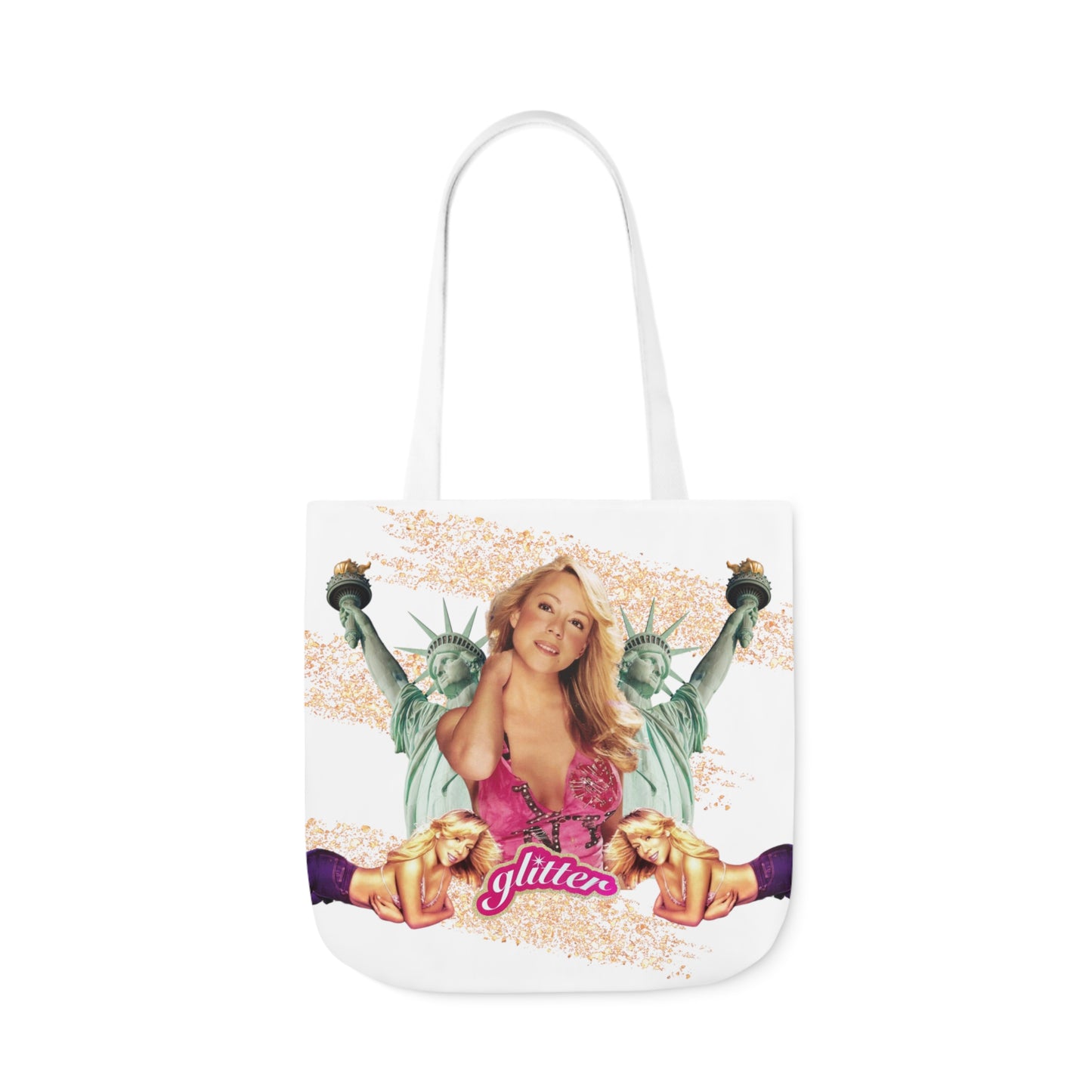 I LOVE NY Polyester Canvas Tote Bag