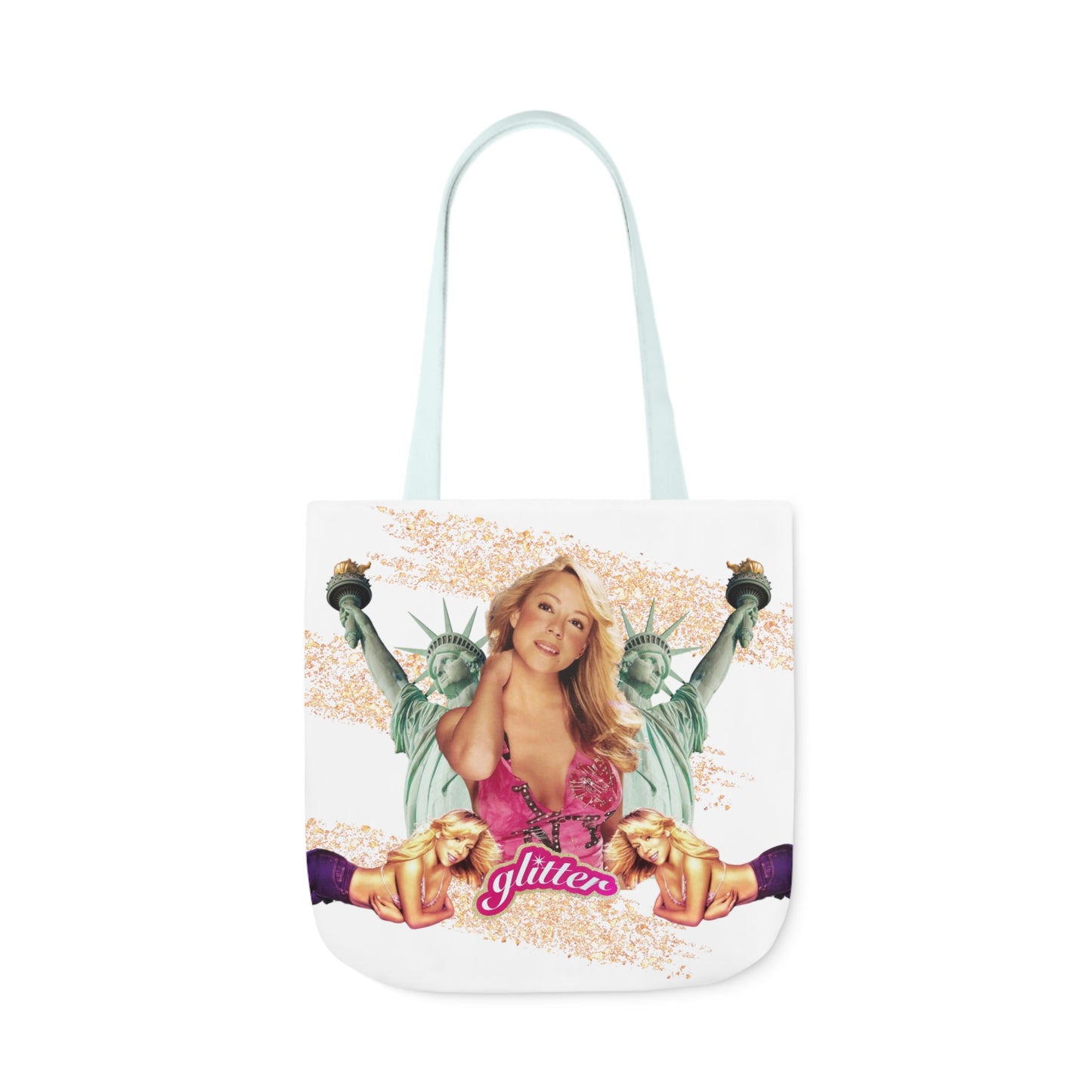 I LOVE NY Polyester Canvas Tote Bag