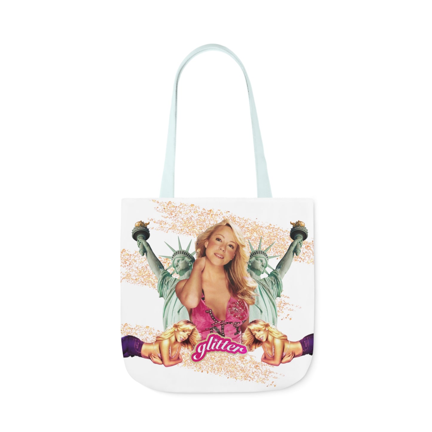 I LOVE NY Polyester Canvas Tote Bag