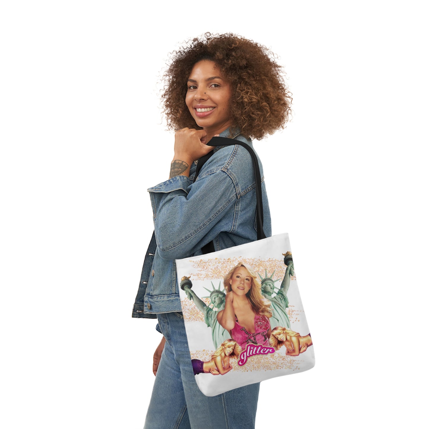 I LOVE NY Polyester Canvas Tote Bag