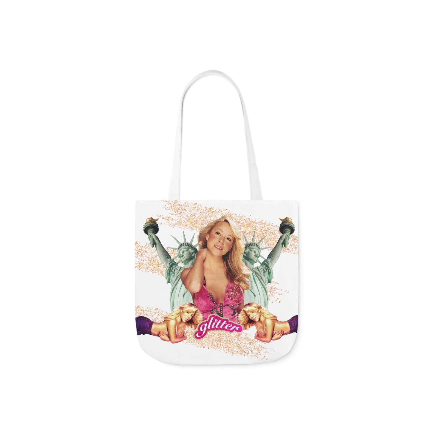 I LOVE NY Polyester Canvas Tote Bag